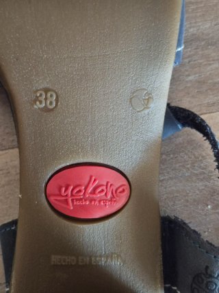 Sandalias de piel azul marino