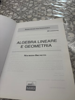 Algebra lineare e geometria