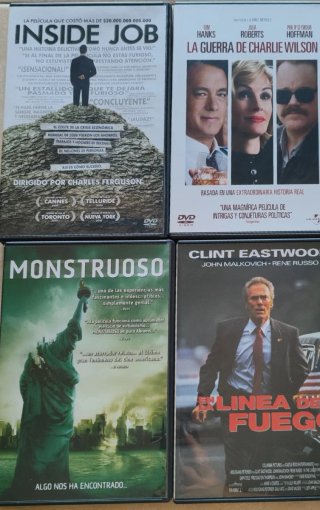 DVD: Inside Job, ChW's War, Monstruoso,Línia Fuego