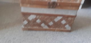 Baúl Decorativo Mimbre y Metal
