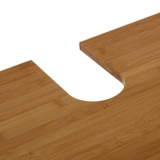Mueble bajo lavabo bambú con codo