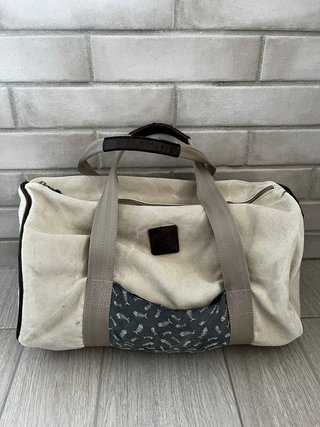 Bolsa de viaje UNISEX lona tostada efecto desgaste
