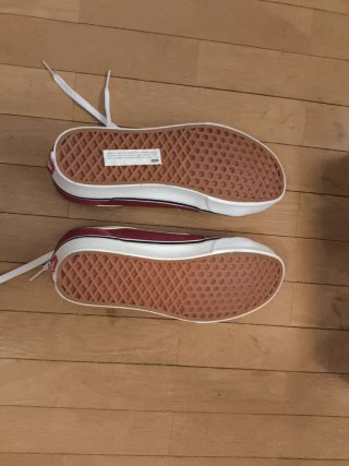 Zapatillas Vans Rojas y Blancas