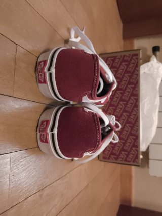 Zapatillas Vans Rojas y Blancas