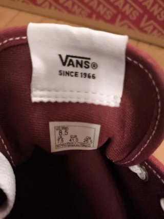 Zapatillas Vans Rojas y Blancas
