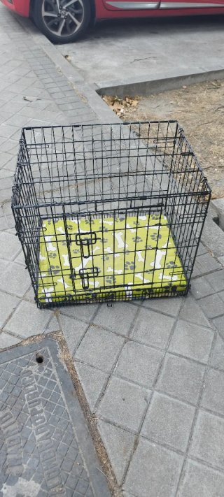 Jaula para perro con cojín