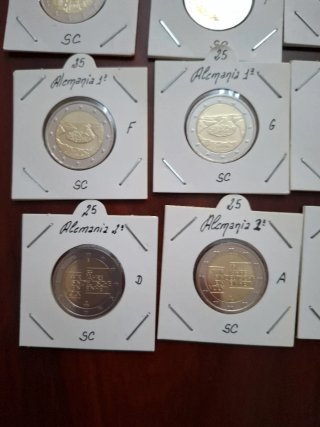 Lote 19 Monedas 2€ Alemania Cecas