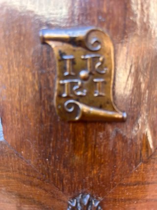 Crucifijo antiguo madera y bronce - 48 x 29