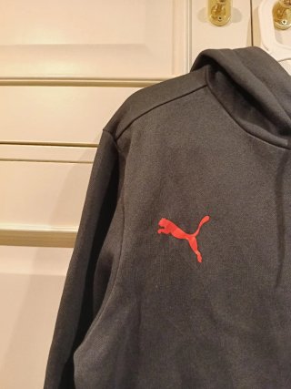 Sudadera Puma Negra con Escudo