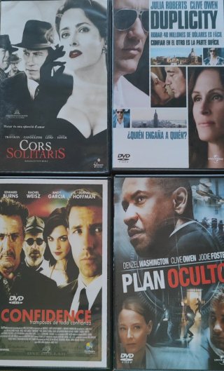 DVD: Duplicity, Confidence, Plan oculto, Cors