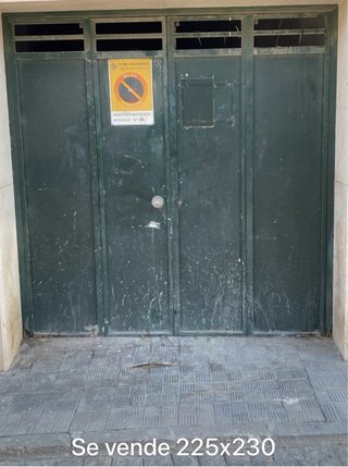 Puerta de garaje metálica 225x230