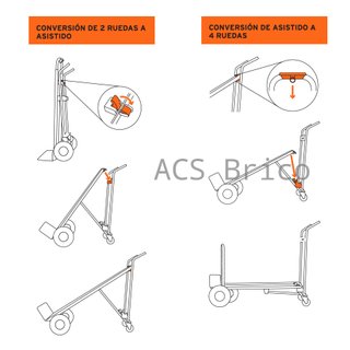 Carretilla Convertible Almacén Aluminio - Truper
