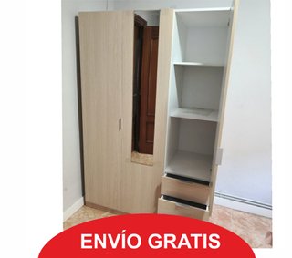 Armario de madera con espejo y envío gratis