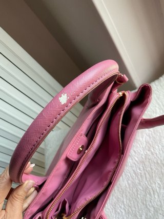 Borsa rosa CAMOMILLA manici corti