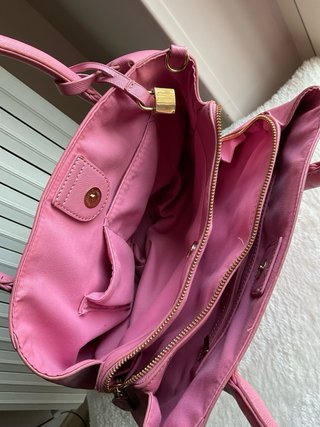 Borsa rosa CAMOMILLA manici corti