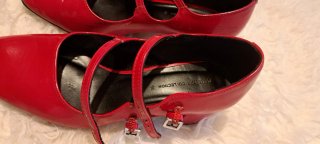 Zapatos rojos Mary Jane mujer