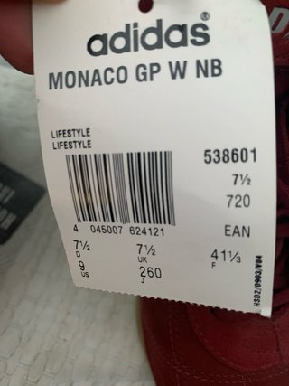 Zapatillas Adidas Monaco GP Goodyear T39/40