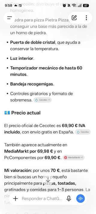 Horno tostador sobremesa Cecotec