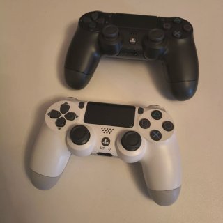 2 Controller PS4 Sony Nero e Bianco Usati