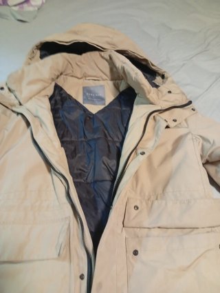 Cazadora Zara Hombre Beige y Negra