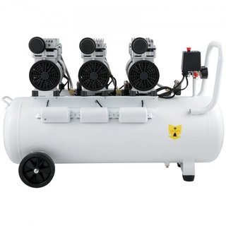 Compresor de Aire 22 Galones Ultra Silencioso Compresor de Aire Sin Aceite Tanque de 80L Compresor de Aire Silencioso Compresor Sin Aceite de 2.2KW Bajo ruido con Válvula de Solenoide Segura