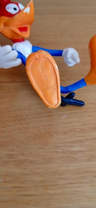 Figura goma Pájaro Loco vintage
