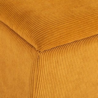 Banco de Cama con Espacio de Almacenamiento de 47L, Banco de Almacenamiento de Poliéster para Dormitorio y Entrada, 95X38X45Cm, Naranja