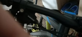 Bicicleta de montaña negra tamaño L