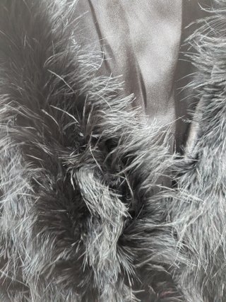 Chaleco de plumas negro L/XL