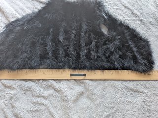 Chaleco de plumas negro L/XL