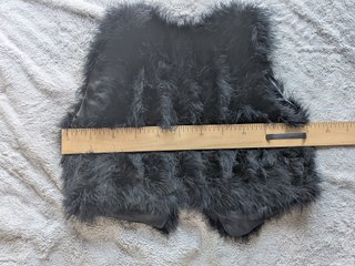 Chaleco de plumas negro L/XL