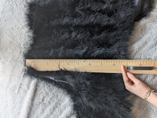Chaleco de plumas negro L/XL