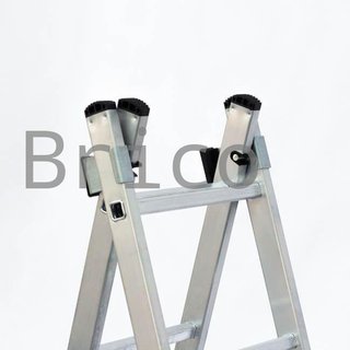 Escalera Aluminio 2X12 - 3,44+3,44 M - 66-66x25mm
