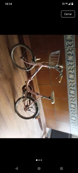 Bicicleta infantil Torrot rosa plegable