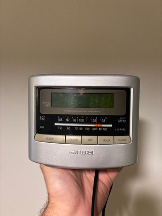 Radio Despertador Aiwa FR-A45 Plata