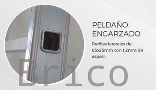 Escalera Aluminio 1x19 - 5 Metros - 66x25mm
