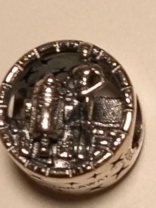 Lote 2 Charms Plata 925 Star Wars tipo Pandora