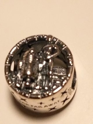 Lote 2 Charms Plata 925 Star Wars tipo Pandora