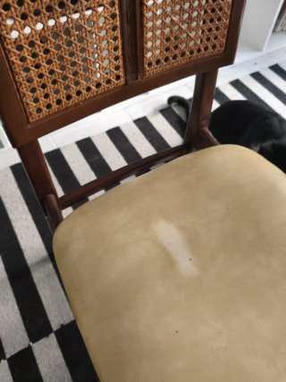 Sillas vintage mimbre y madera (2uds)