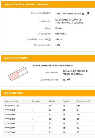 Edificio en venta en Porta Nova en Ferrol