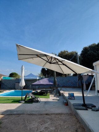 Parasol Beige 2,86m Leroy Merlin