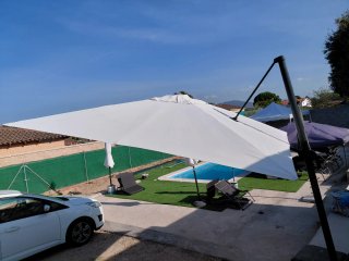 Parasol Beige 2,86m Leroy Merlin
