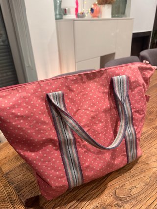 Bolso Cath Kidston rosa lunares