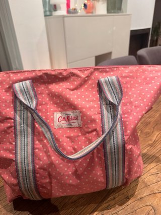 Bolso Cath Kidston rosa lunares