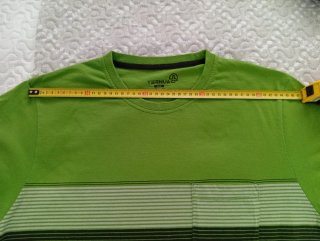 Camiseta TERNUA Hombre XXL Verde Rayas