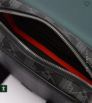 Bandolera Lacoste Monograma Negra