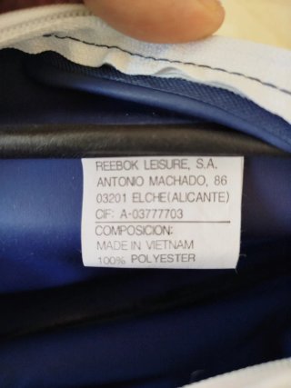 Bolsa zapatillas Reebok azul
