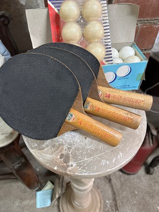 Lote Ping Pong Vintage: Paletas y Pelotas