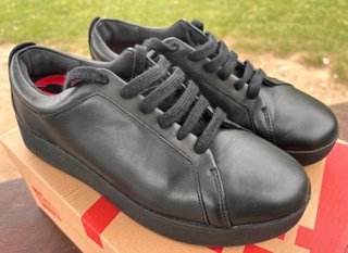 Zapatillas de piel Fitflop negras