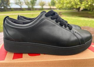 Zapatillas de piel Fitflop negras